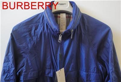 BURBERRY BRIT BAYNTON JET BLUE RAIN COAT JACKET XXL 2XL XXLG NWT 