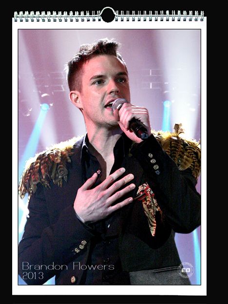 Brandon Flowers 2013 Wall Holiday Calendar The Killers