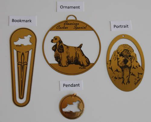 American Cocker Spaniel Brass Collectibles