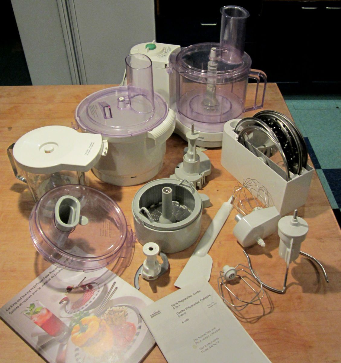 Braun KM1000 3210 Food Processor Mixer and Attachments Kitchen PopScreen