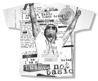 lil wayne not a human being soft white t shirt