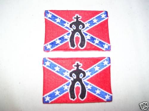 Cowboy UP Patches rodeo PBR bull riding gear equipment Confederate 