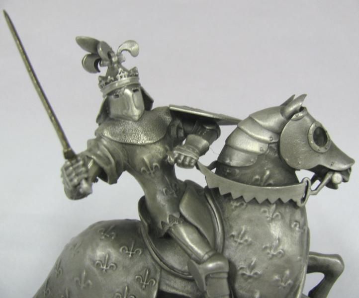 Chilmark King of France Fine Pewter Sculpture 1980 Brian Rodden 385 