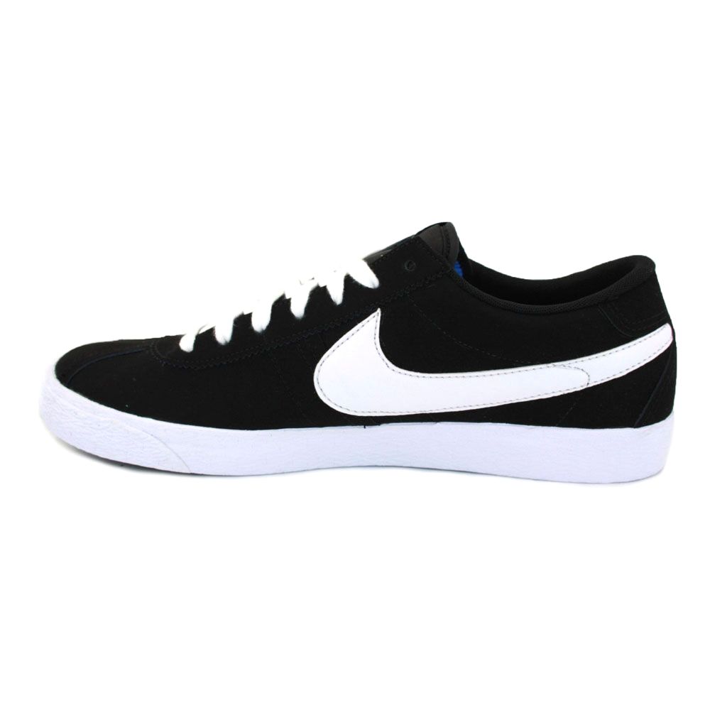 Nike Bruin Low 537332 014 Mens Laced Suede Trainers Black White