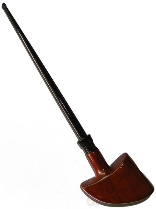 Briar Wood Pipe Long Churchwarden Tomahawk Leprechauns Italian 