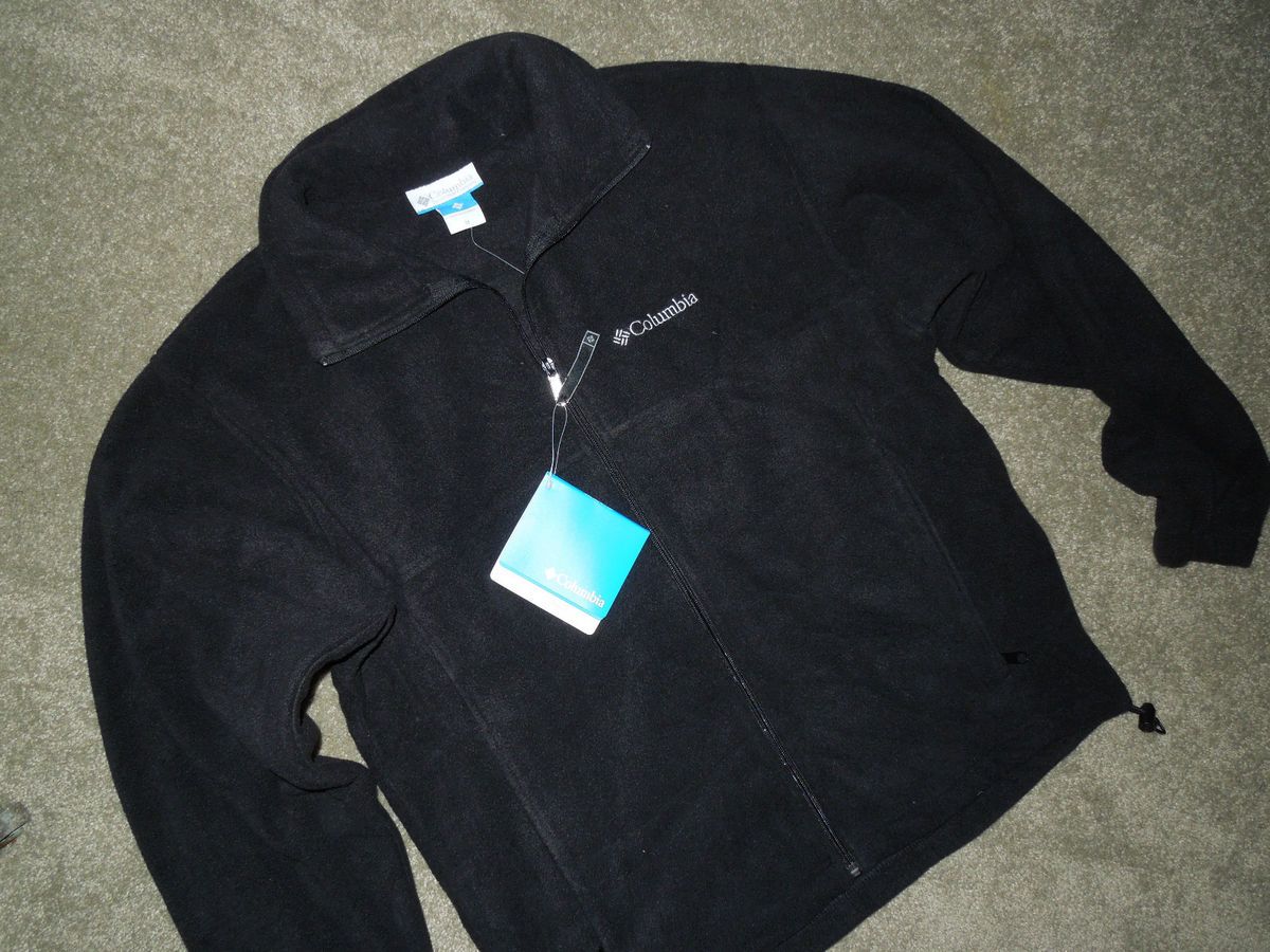 Mens Columbia Brice Creek Full Zip Fleece Medium Black