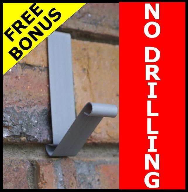 New No Tools Brick Wall Hook Metal Coat Hanger