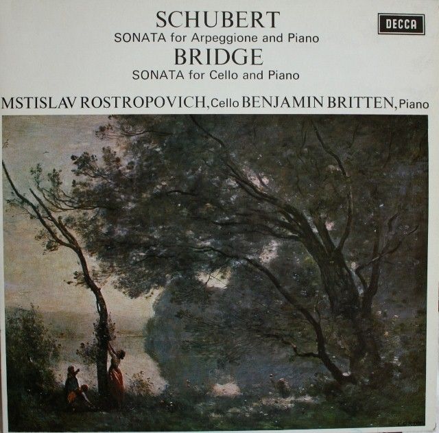 Schubert Bridge Britten Rostropovich Decca SXL 6426 LP