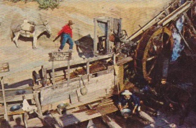 Buena Park CA Knotts Berry Farm Gold Mine Postcard