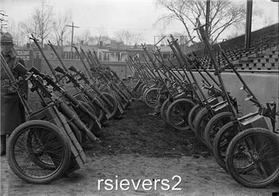 1917 Photo Marines Machine Guns Griffith Stadium 2