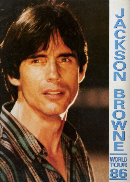 jackson browne 1986 tour concert program book