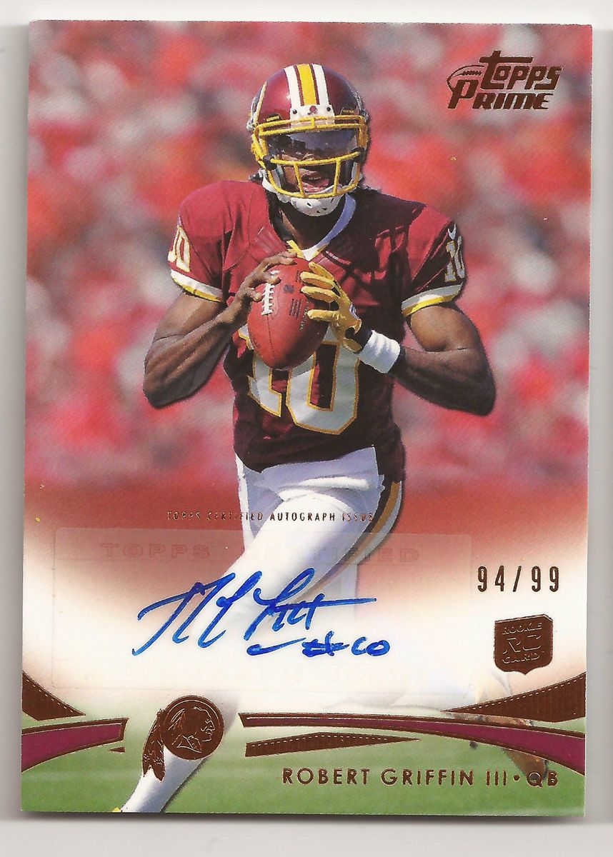 2012 Topps Prime Robert Griffin III Rookie Auto 99