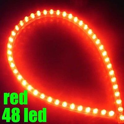 red flexible fish tank fish bowl 48 led light bulb