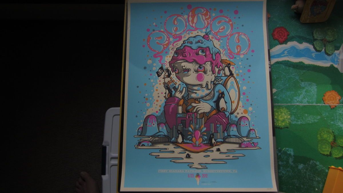 Phish Poster Official Burgettstown 2012