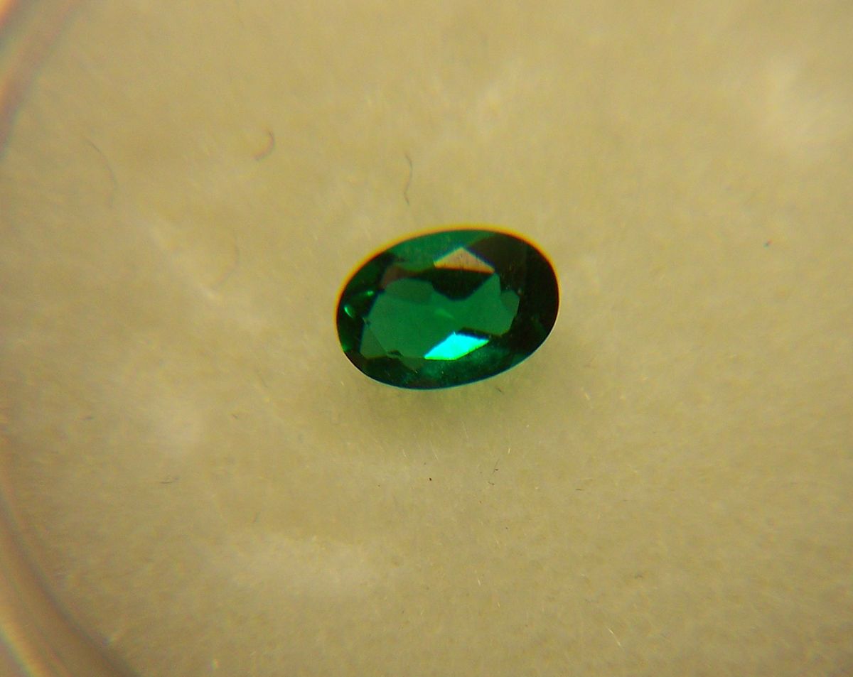 Green CZ 6x4mm Oval 36ct Minimum Simulated Gemstone