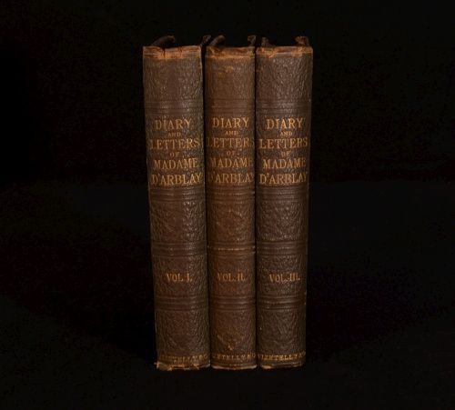 1890 91 3VOL Diary and Letters of Madame DArblay Note by Ward Essay 