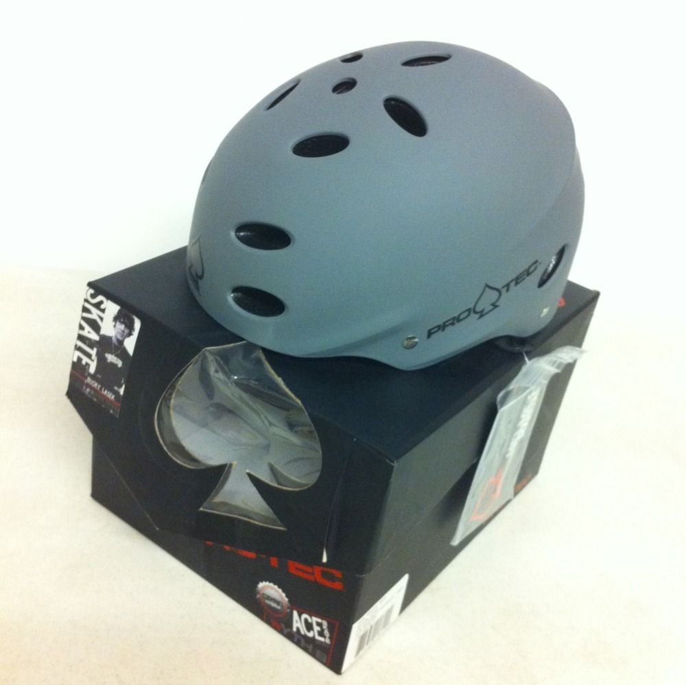 Pro Tec Ace Skate Bike Helmet Matte Gray Youth Small Bucky Lasek