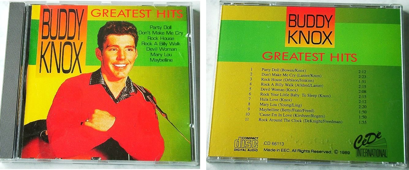 Buddy Knox Greatest Hits Party Doll RARE CD Top