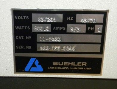 buehler isomet 2000 precision sectioning saw