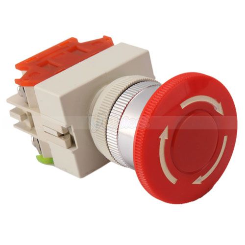 New Emergency Stop Switch Push Button Mushroom Pushbutton