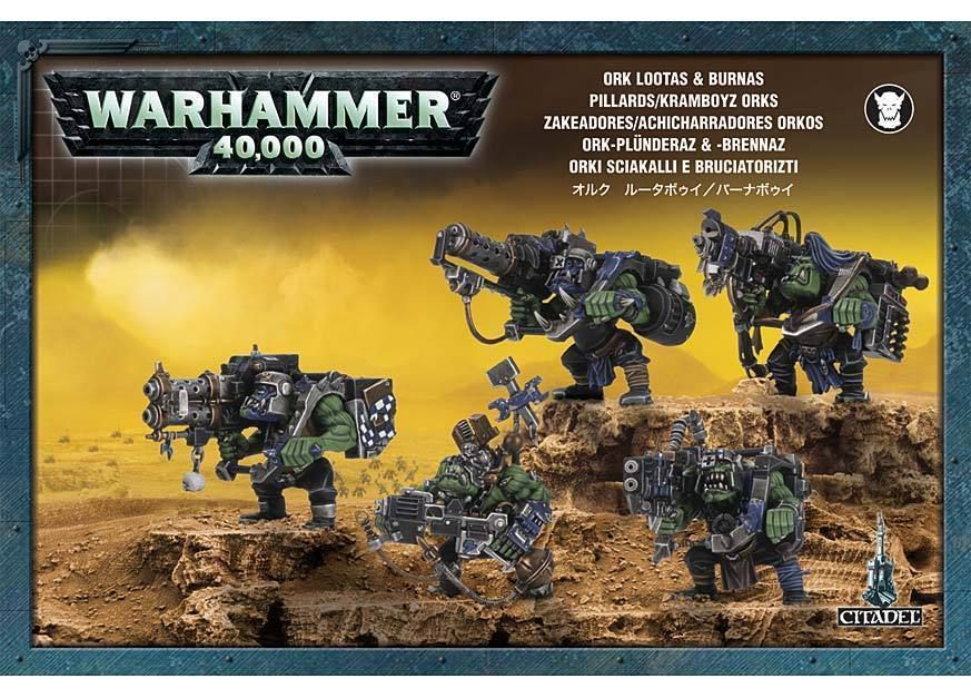 Warhammer 40k Ork Lootas / Burna Boyz Brand New and On Sprue FREE 