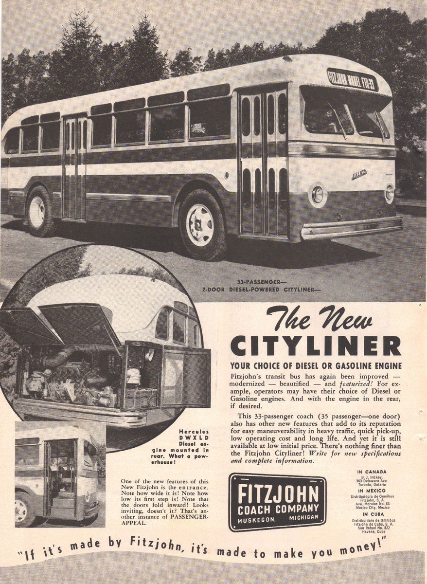 Fitzjohn Cityliner Bus Ad