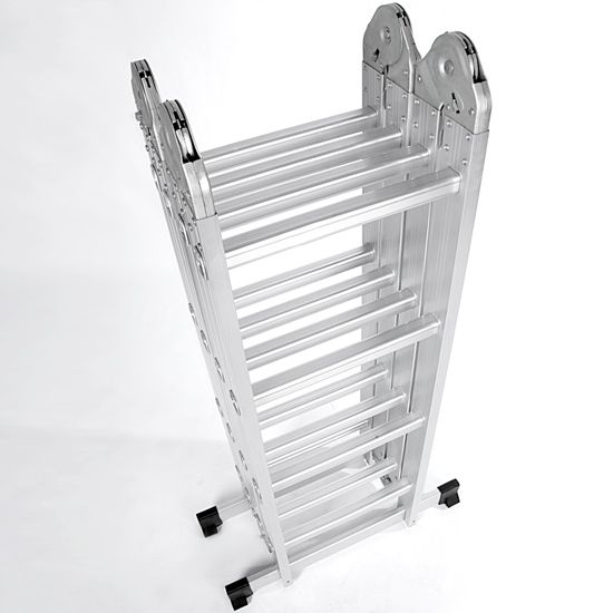 Alu Escalera Tijera Mulfifuncional Multiuso Plegable Articulaciones 