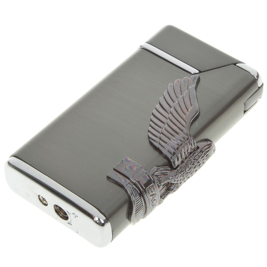 vintage zinc alloy windproof butane lighter