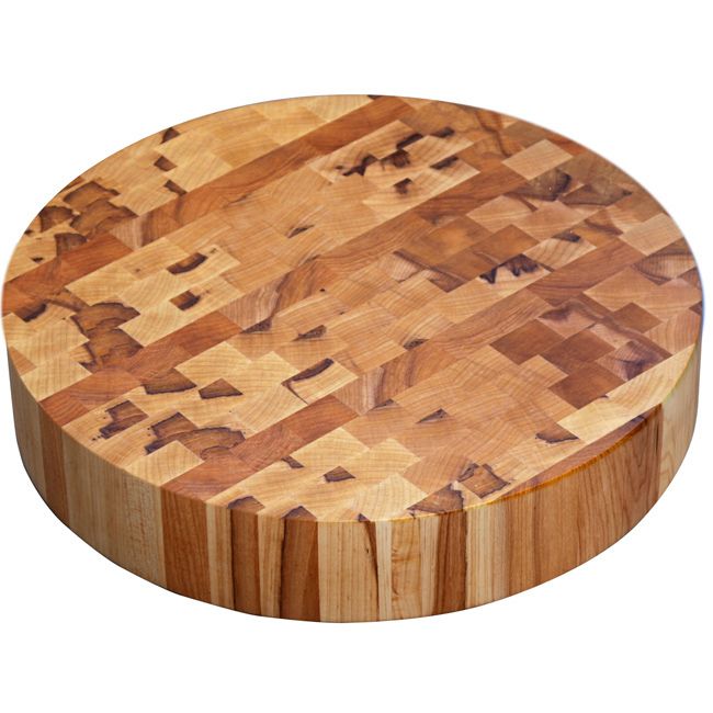 Kobi Michigan Maple Round Butcher Block Cutting Board