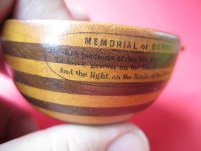   Ware Wood Box Brighton Pavilion Burns Memorial Bowl Treen