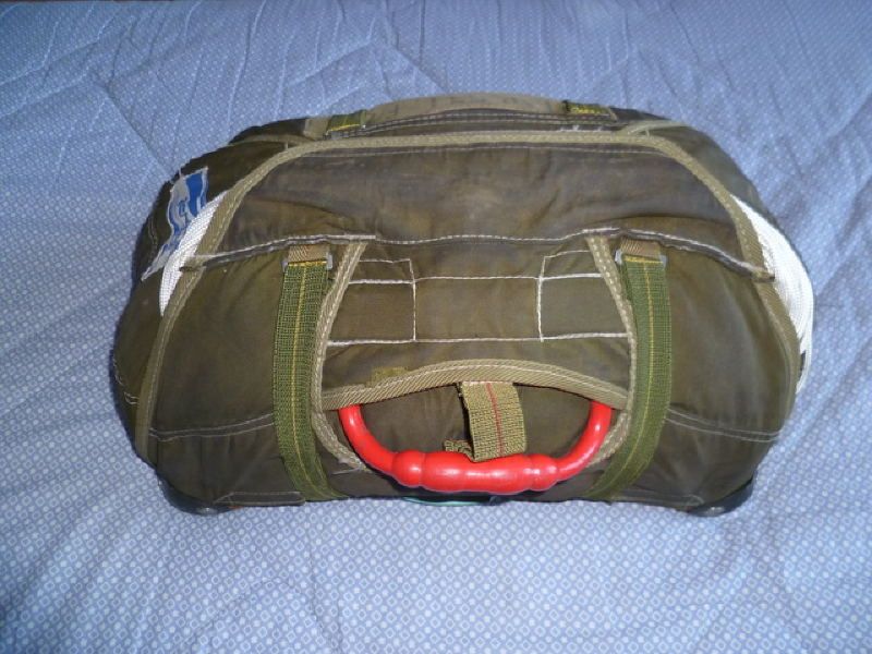 Parachute blanc + sac Armée Française Algérie Indochine Légion 