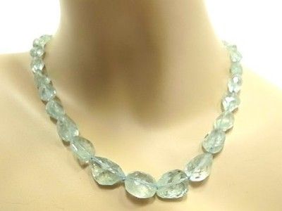 Joann Smyth Aquamarine Graduated Necklace Melrose PL