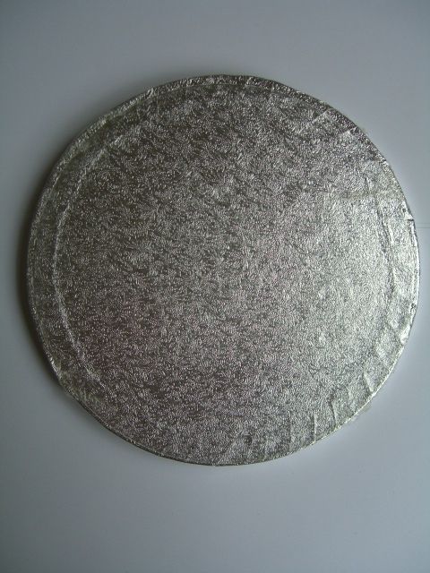  Cake Board 14" Round Silver 13mm Drum KB