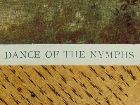 Vintage Litho Dance of The Nymphs by Corot