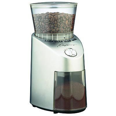 Capresso Infinity Conical Burr Grinder Commercial Grade Solid Steel 