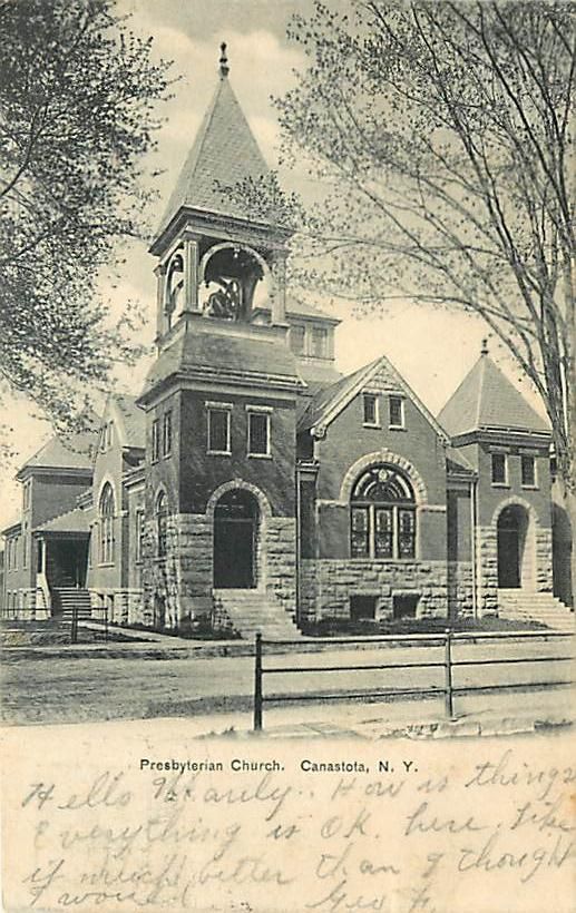 NY Canastota Presbyterian Church mailed 1907 T24961