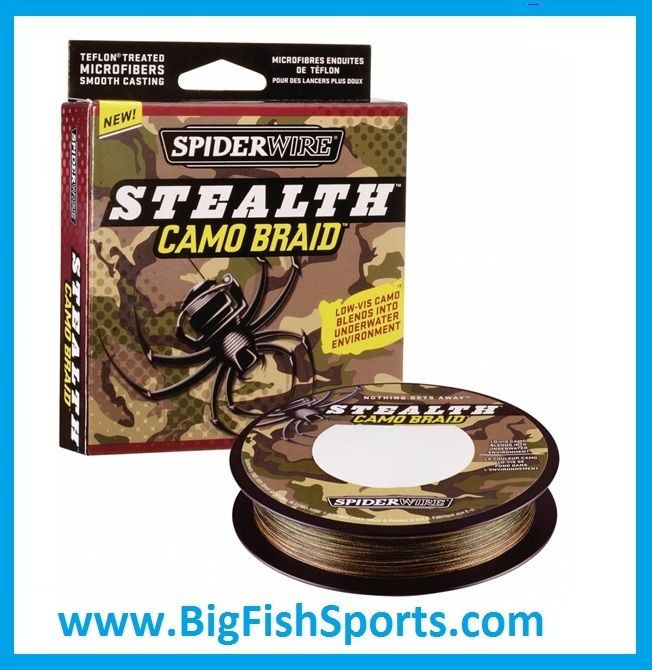 Spiderwire Stealth Camo Braid Fishing Line 30lb 125yd SS30C 125