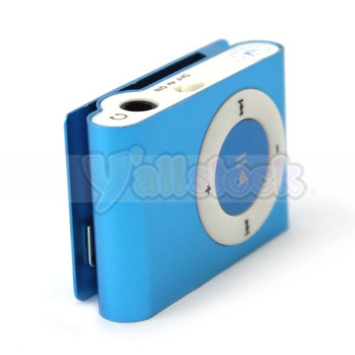   Mini USB  Music Player Support to 8GB SD TF Card + Earphone Blue