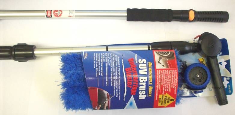 Flow thru SUV Truck Car Wash Brush w Blaster Nozzle