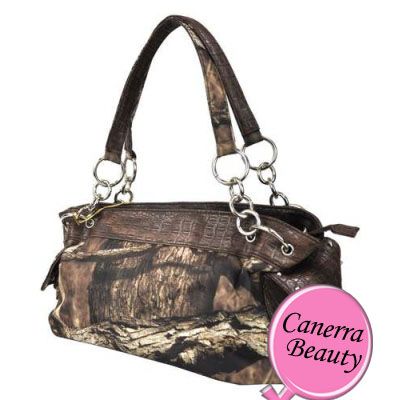 MOSSY OAK CAMO SIDE POCKET PLAIN TOTE BAG HANDBAG PURSE WOMEN NWT 