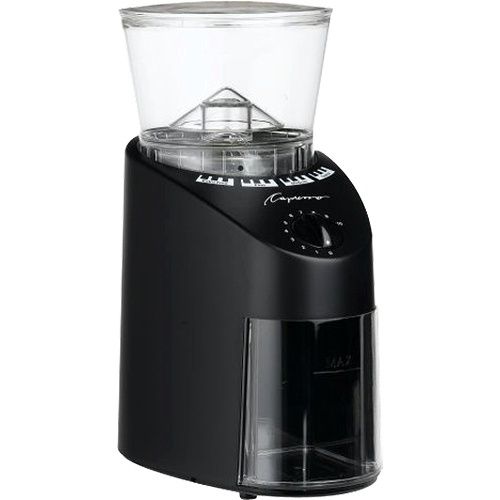 capresso 560bk infinity conical burr grinder black removable for easy 