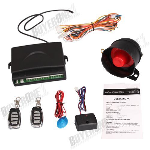 Car Alarm Security Anti Theft System Siren Remote