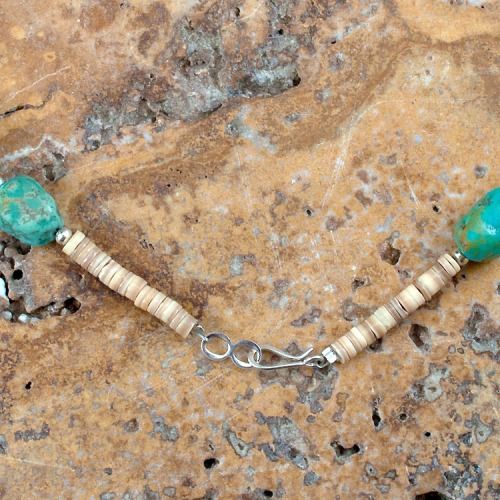 Santo Domingo Royston Turquoise and Inlay Necklace SKU#221061