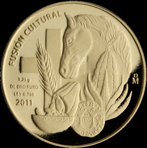 Cultural Fusion of Mexico Smallest Gold Coins in The World Limited 