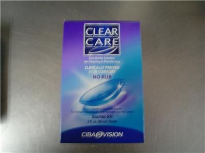 Ct Lot Clear Care One Bottle Solution for Cleaning Disinfecting 