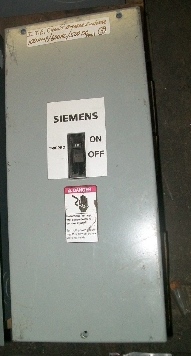 SIEMENS E2N1S CIRCUIT BREAKER ENCLOSURE $49.99