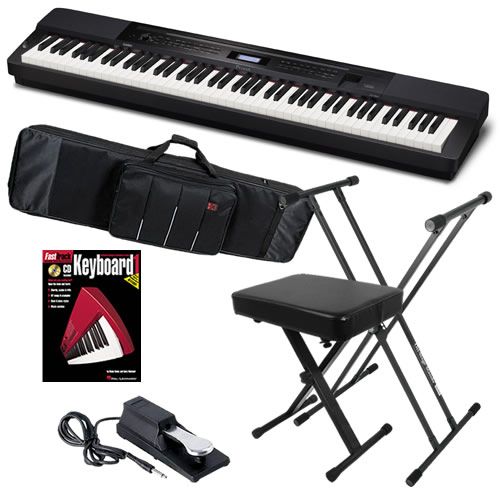 Casio Privia PX 350BK 88 Key Digital Piano Black Stage Essentials 