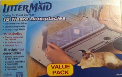 New Cat Kitty Litter Littermaid Waste Receptacles 15 Pack Model LMR215 