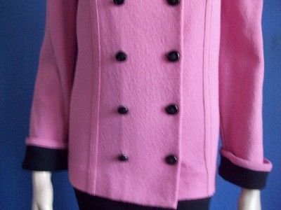 Castleberry Santana Nubby Knit Pink Black Suit 18 14 16