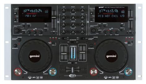 Gemini CDMP 6000 Dual Pro DJ CD Player Rack Mount New